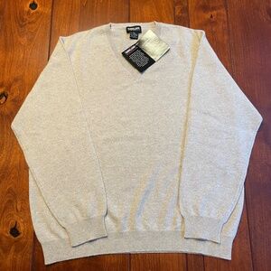 Kirkland Cashmere V-neck Sweater, Womens XL, Beige